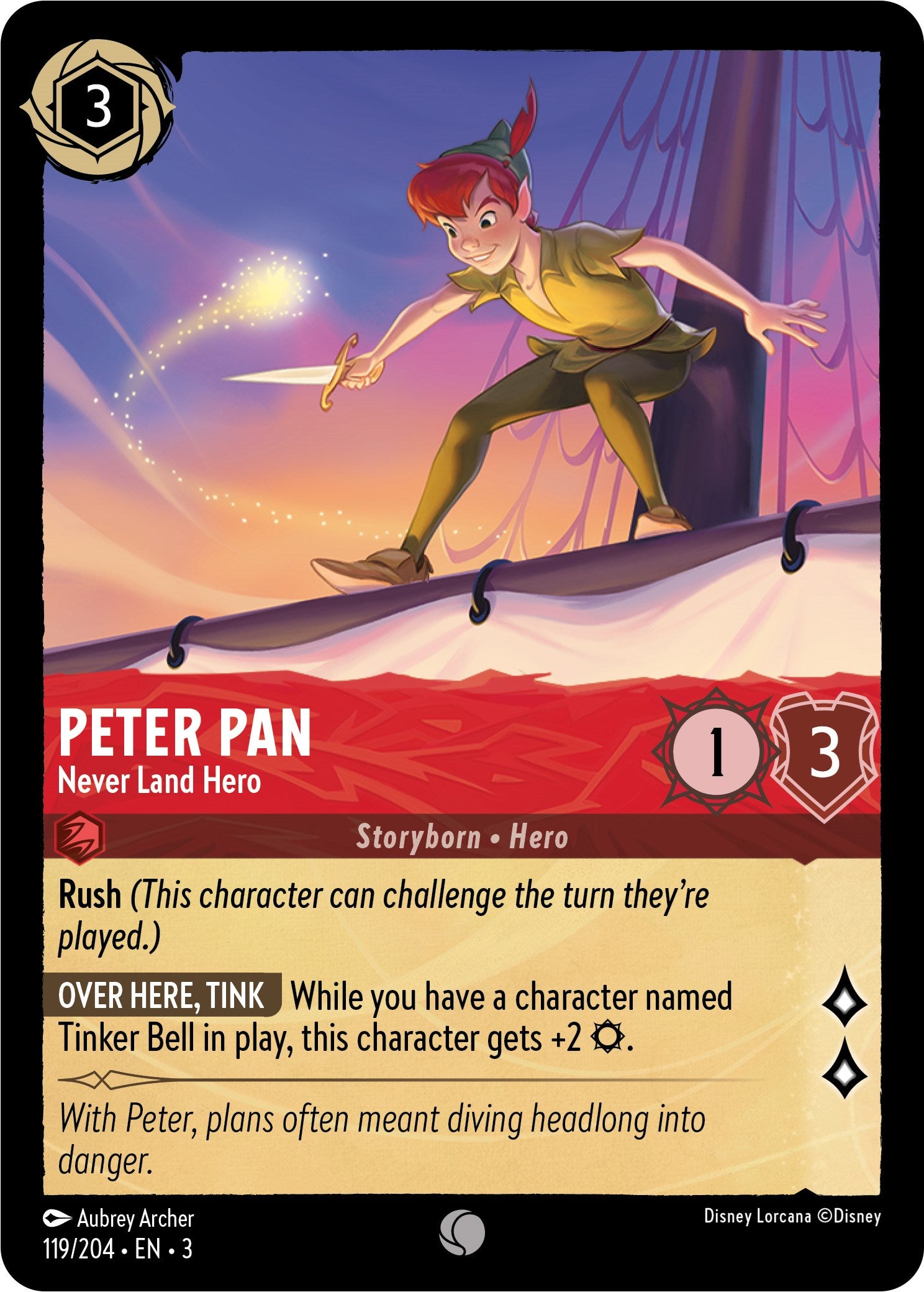 Peter Pan - Never Land Hero (119/204) [Into the Inklands] | L.A. Mood Comics and Games