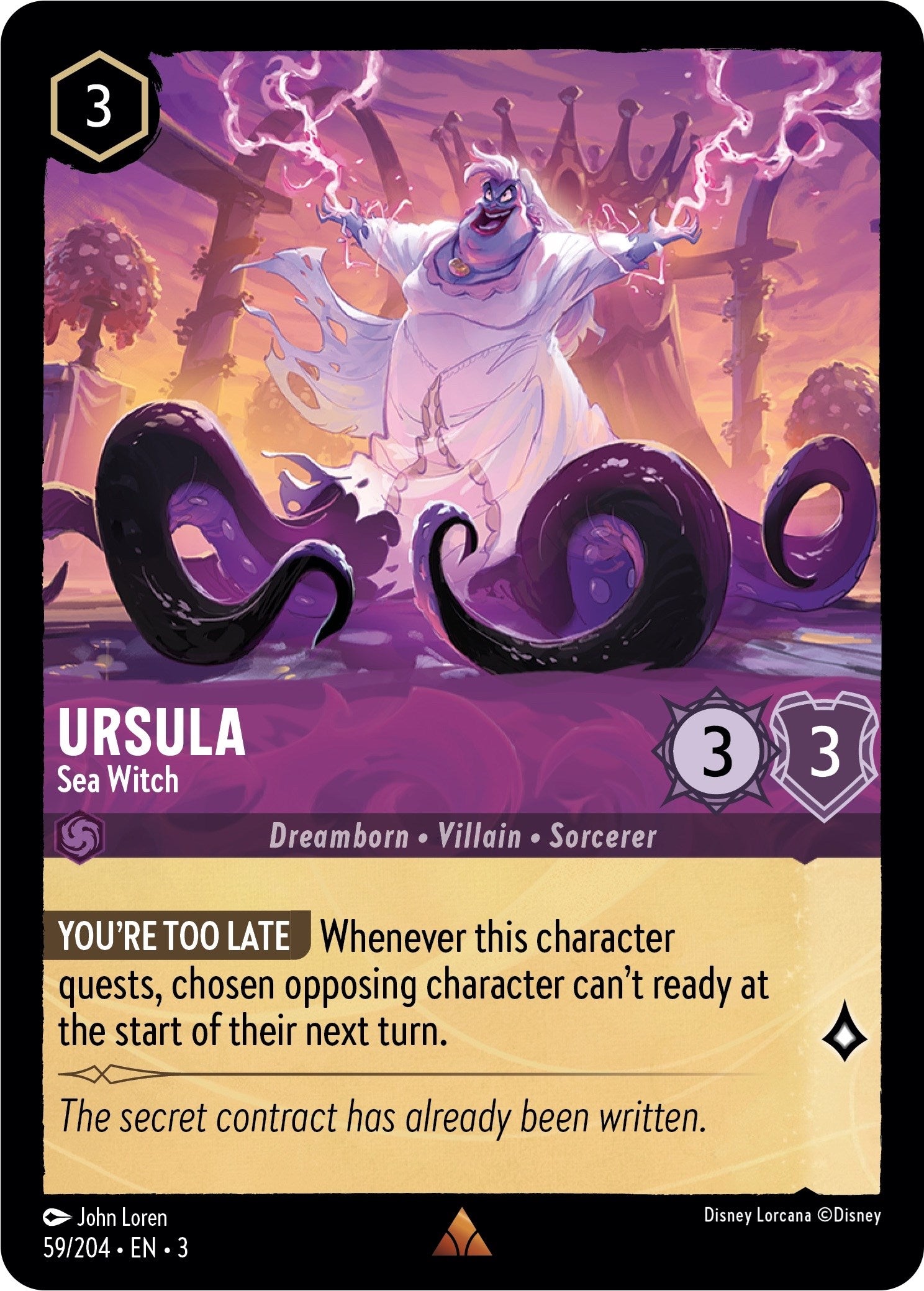 Ursula - Sea Witch (59/204) [Into the Inklands] | L.A. Mood Comics and Games