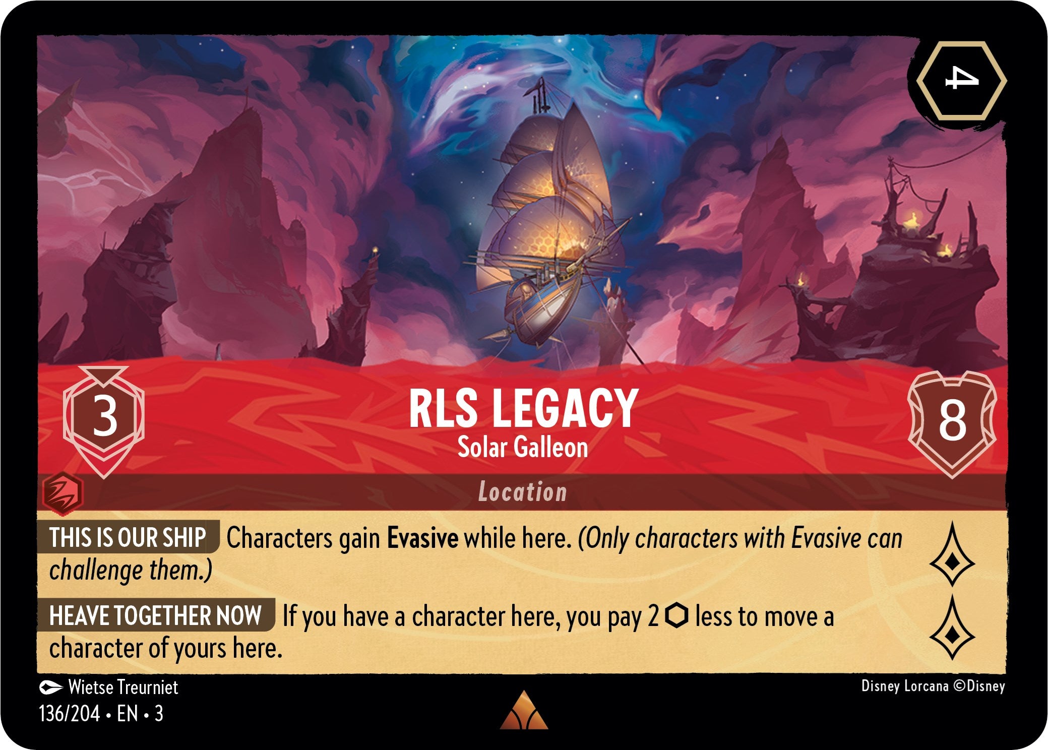 RLS Legacy - Solar Galleon (136/204) [Into the Inklands] | L.A. Mood Comics and Games