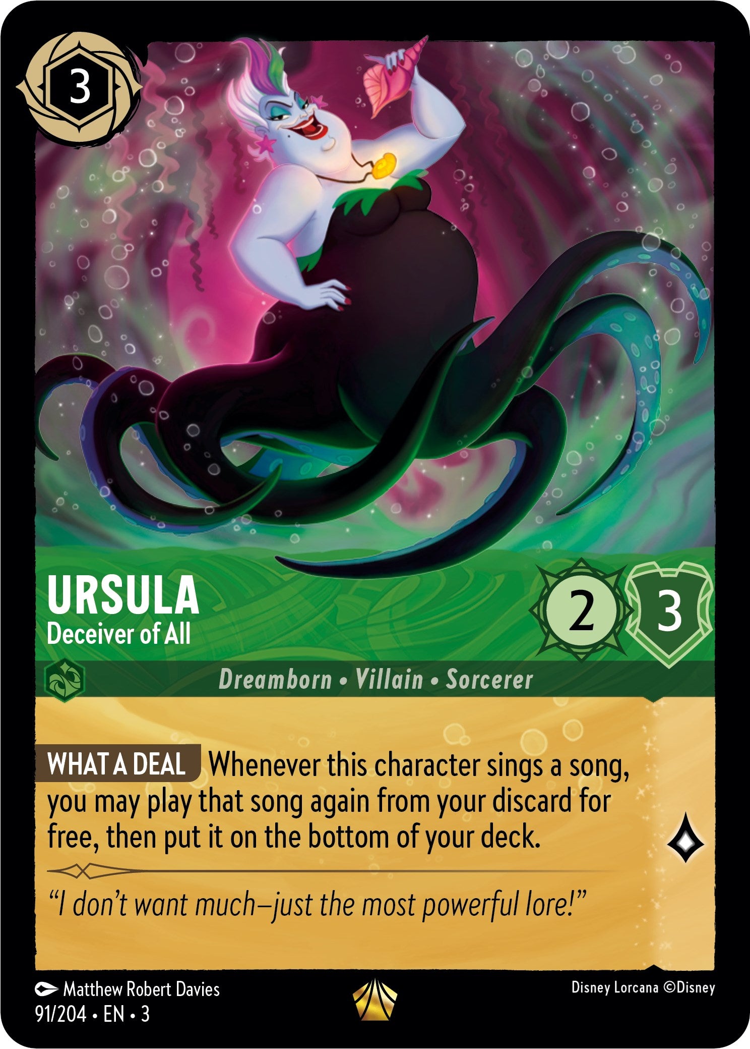 Ursula - Deceiver of All (91/204) [Into the Inklands] | L.A. Mood Comics and Games