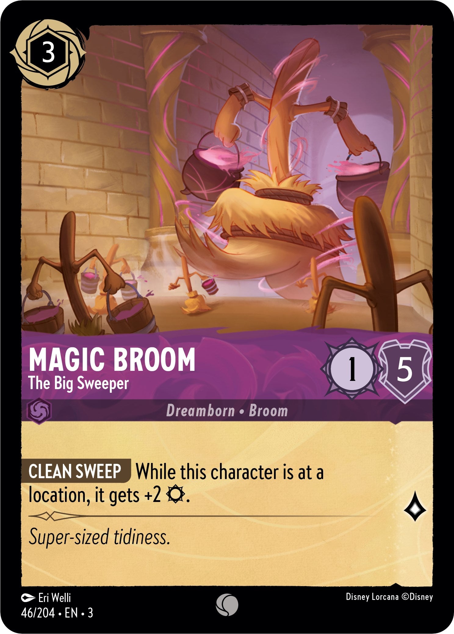 Magic Broom - The Big Sweeper (46//204) [Into the Inklands] | L.A. Mood Comics and Games