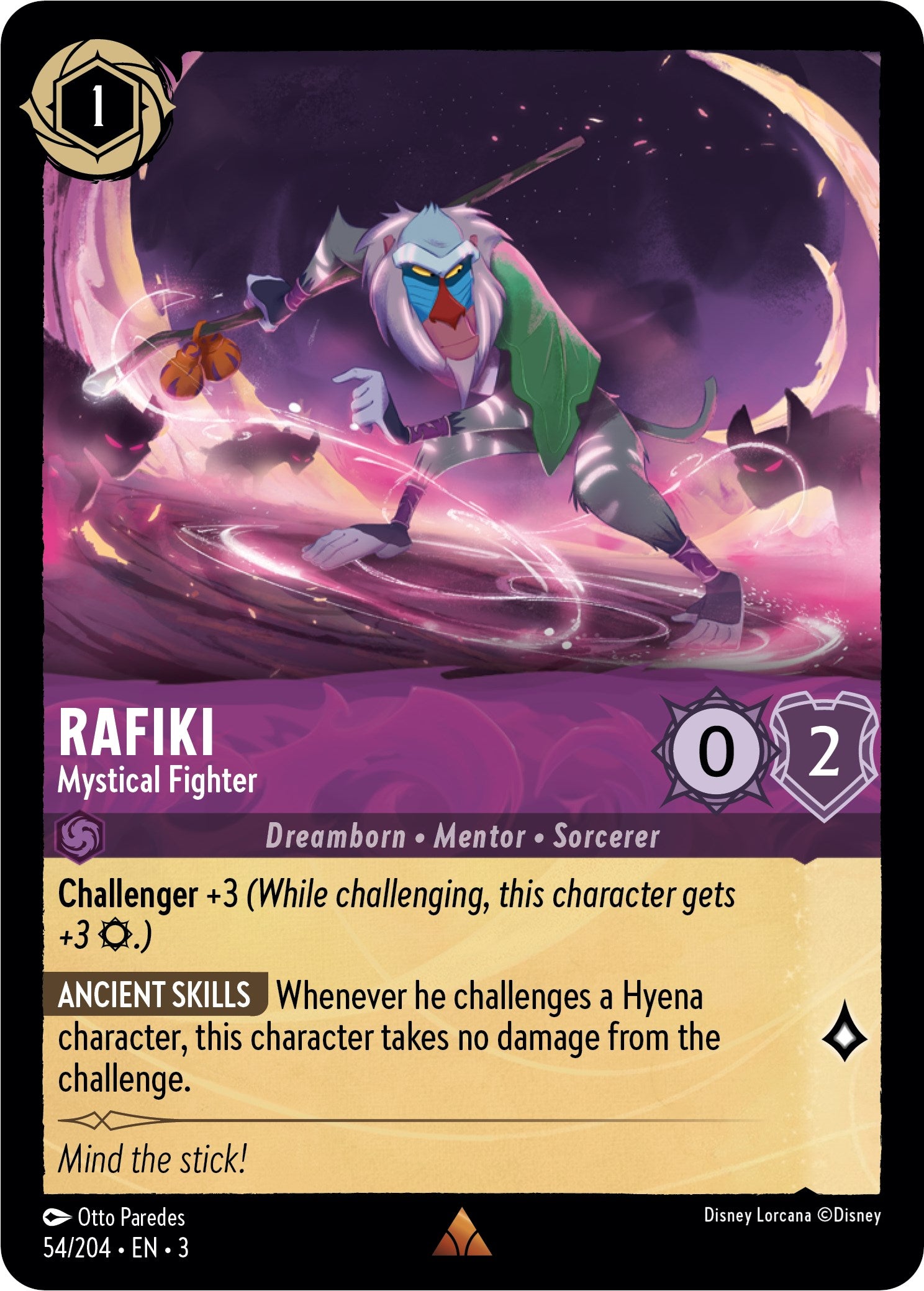 Rafiki - Mystical Fighter (54//204) [Into the Inklands] | L.A. Mood Comics and Games