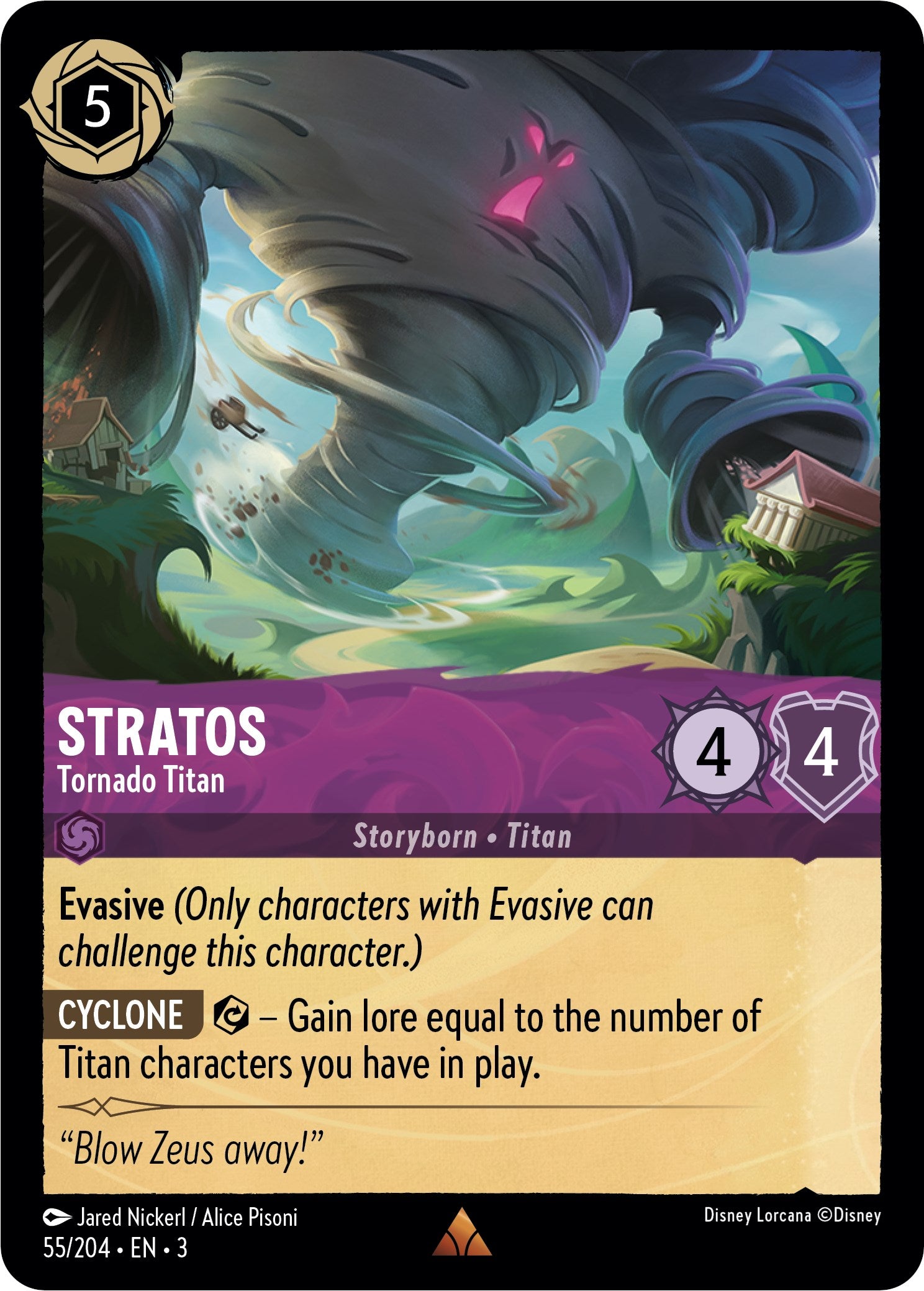 Stratos - Tornado Titan (55//204) [Into the Inklands] | L.A. Mood Comics and Games