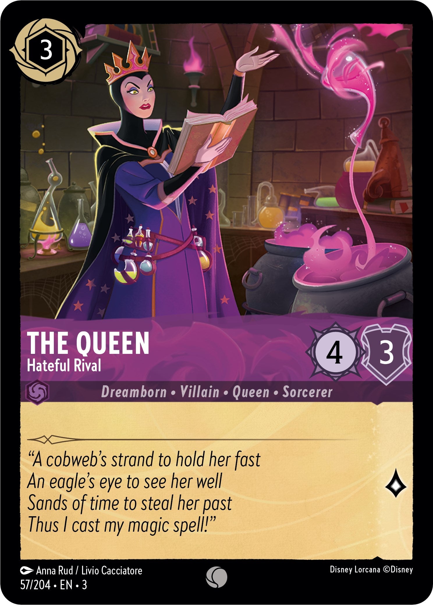 The Queen - Hateful Rival (57/204) [Into the Inklands] | L.A. Mood Comics and Games