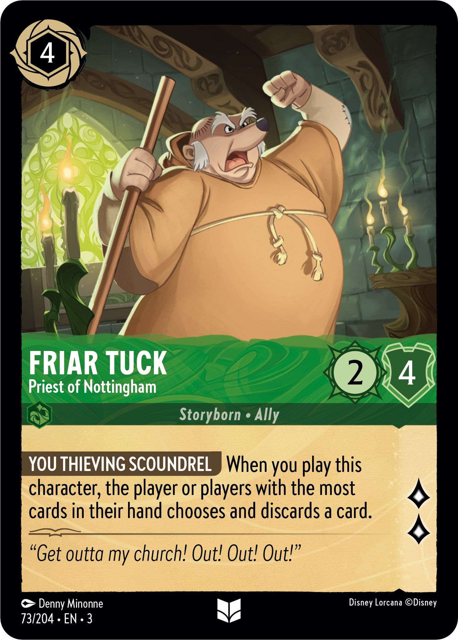 Friar Tuck - Priest of Nottingham (73/204) [Into the Inklands] | L.A. Mood Comics and Games