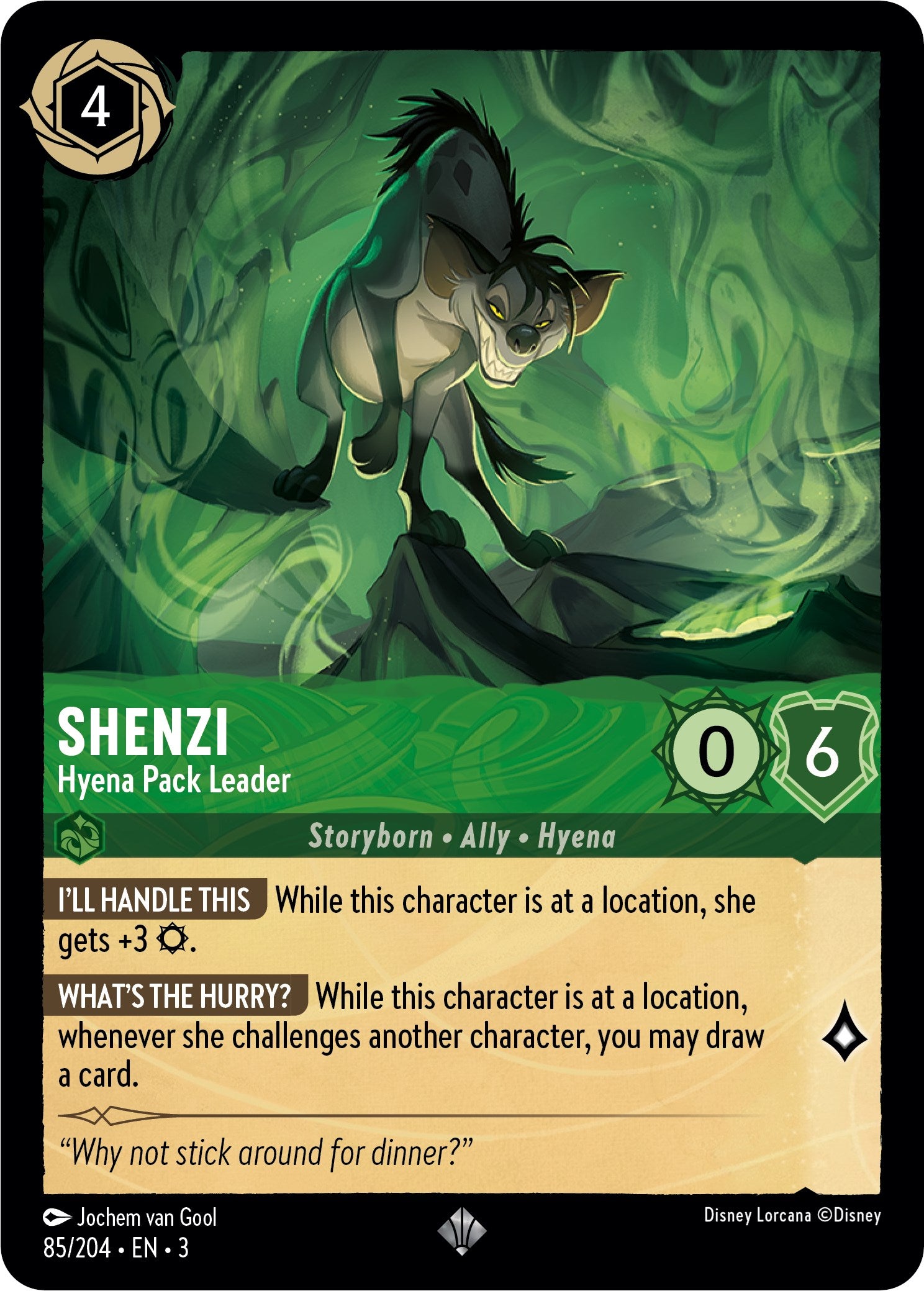 Shenzi - Hyena Pack Leader (85//204) [Into the Inklands] | L.A. Mood Comics and Games