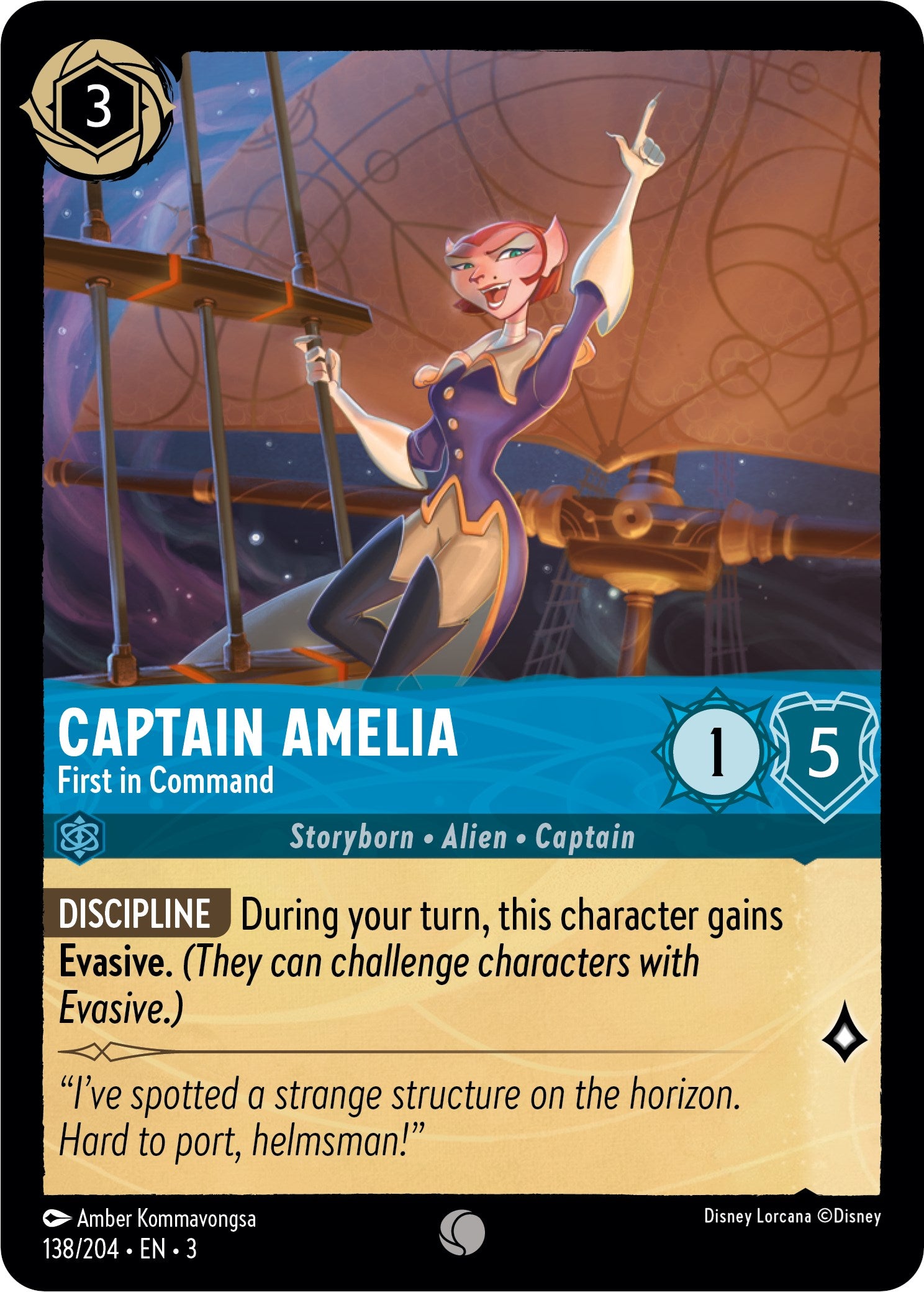 Captain Amelia - First in Command (138//204) [Into the Inklands] | L.A. Mood Comics and Games