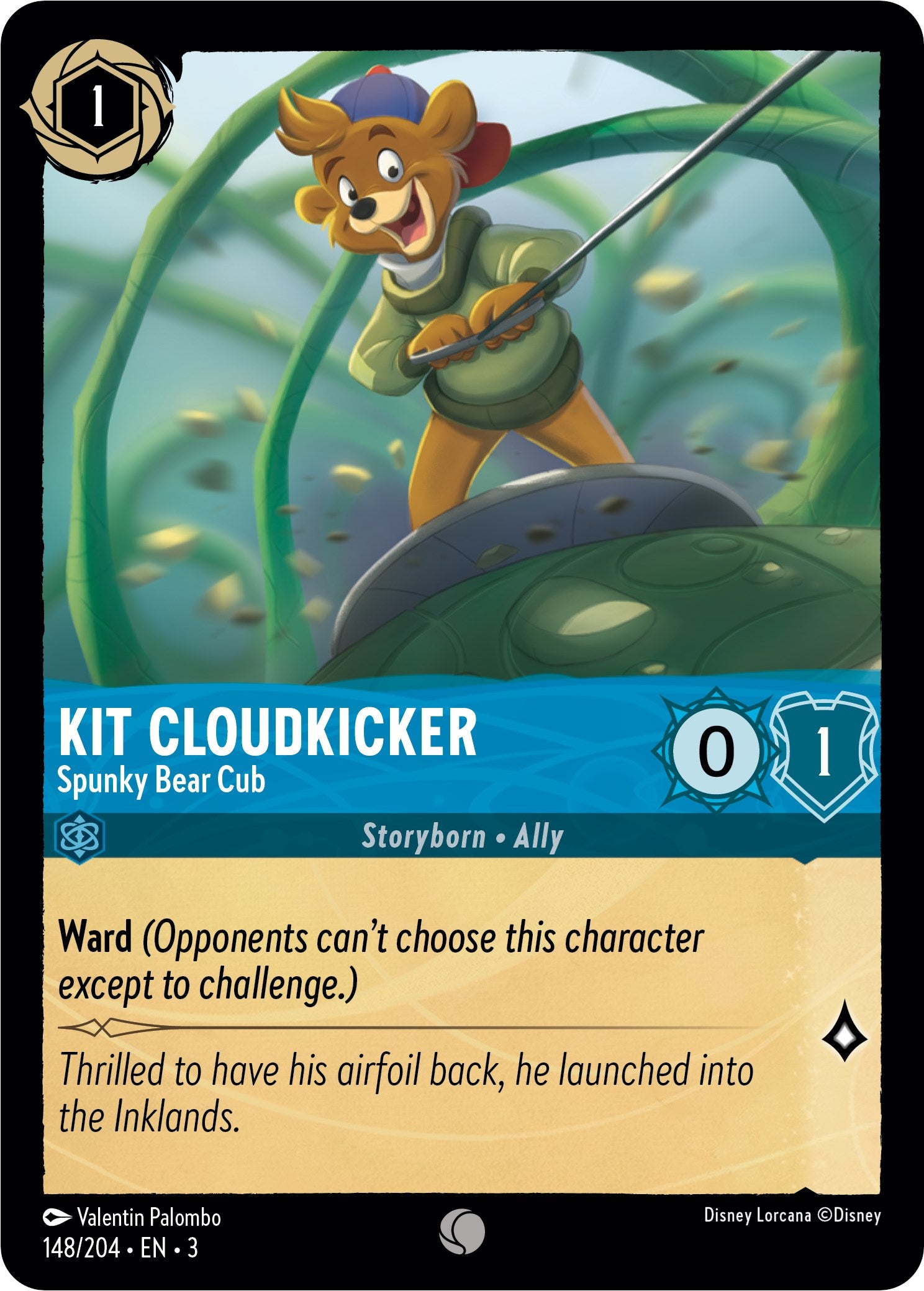 Kit Cloudkicker - Spunky Bear Cub (148/204) [Into the Inklands] | L.A. Mood Comics and Games