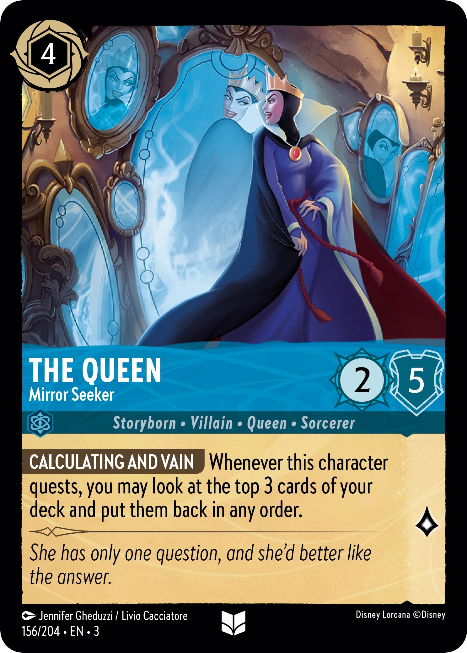 The Queen - Mirror Seeker (156/204) [Into the Inklands] | L.A. Mood Comics and Games