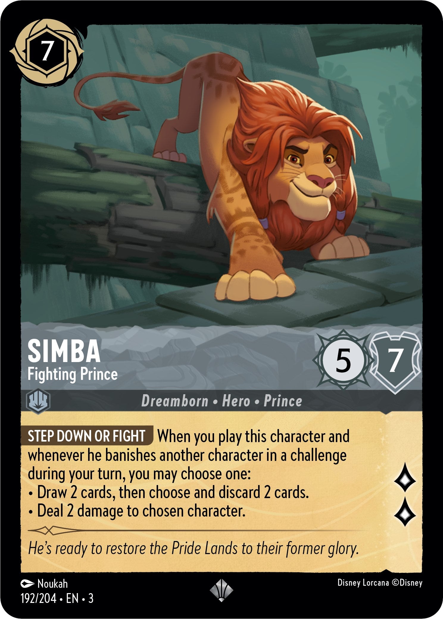 Simba - Fighting Prince (192/204) [Into the Inklands] | L.A. Mood Comics and Games