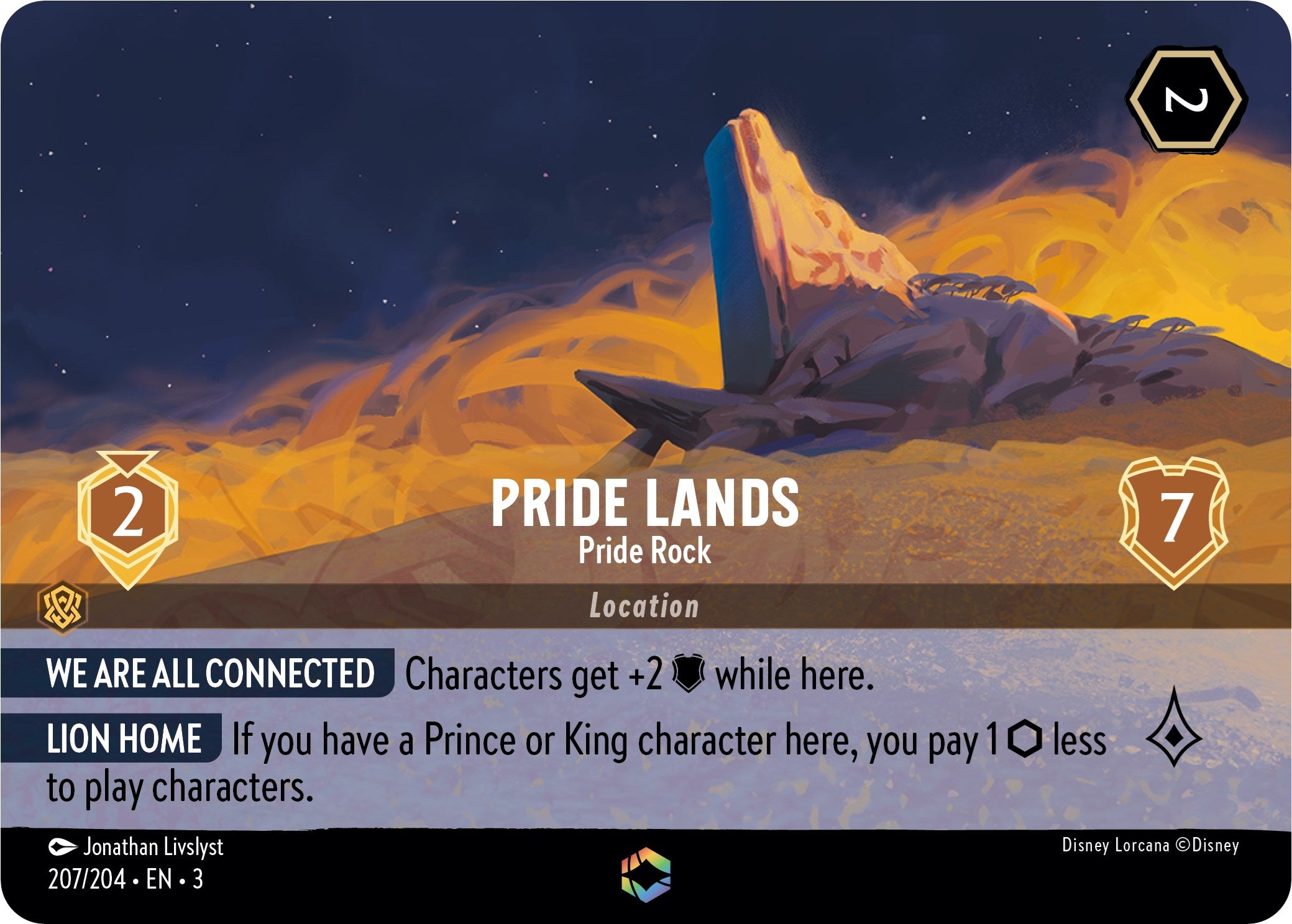 Pride Lands - Pride Rock (Enchanted) (207/204) [Into the Inklands] | L.A. Mood Comics and Games