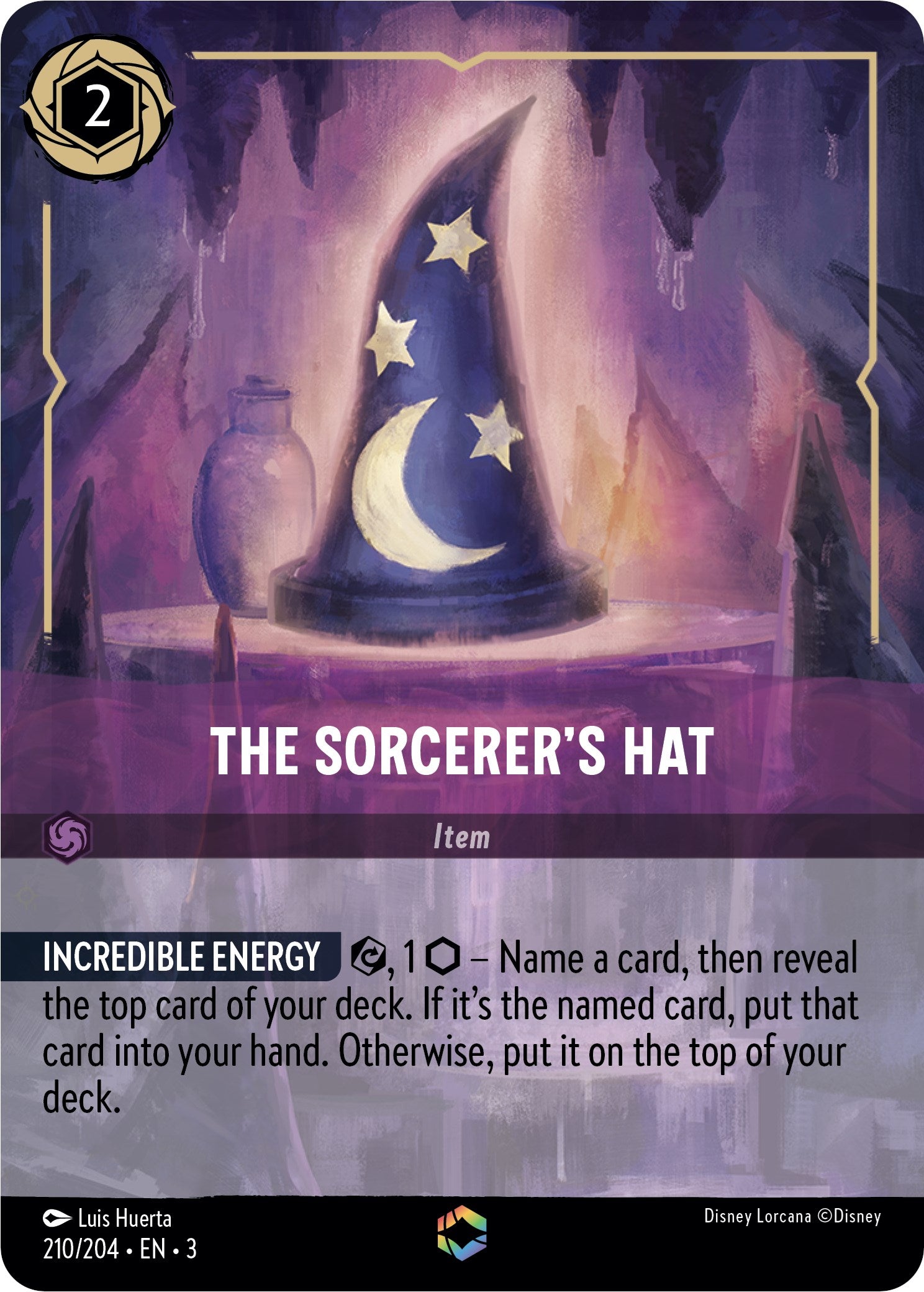 The Sorcerer's Hat (Enchanted) (210/204) [Into the Inklands] | L.A. Mood Comics and Games