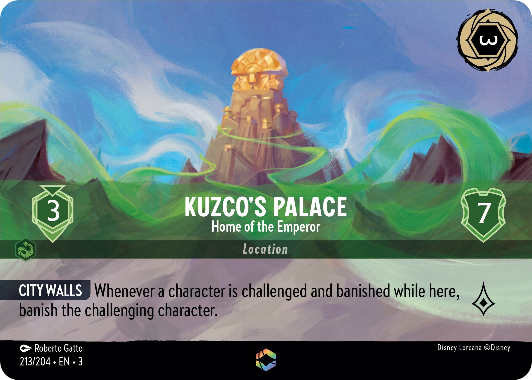Kuzco's Palace - Home of the Emperor (Enchanted) (213/204) [Into the Inklands] | L.A. Mood Comics and Games
