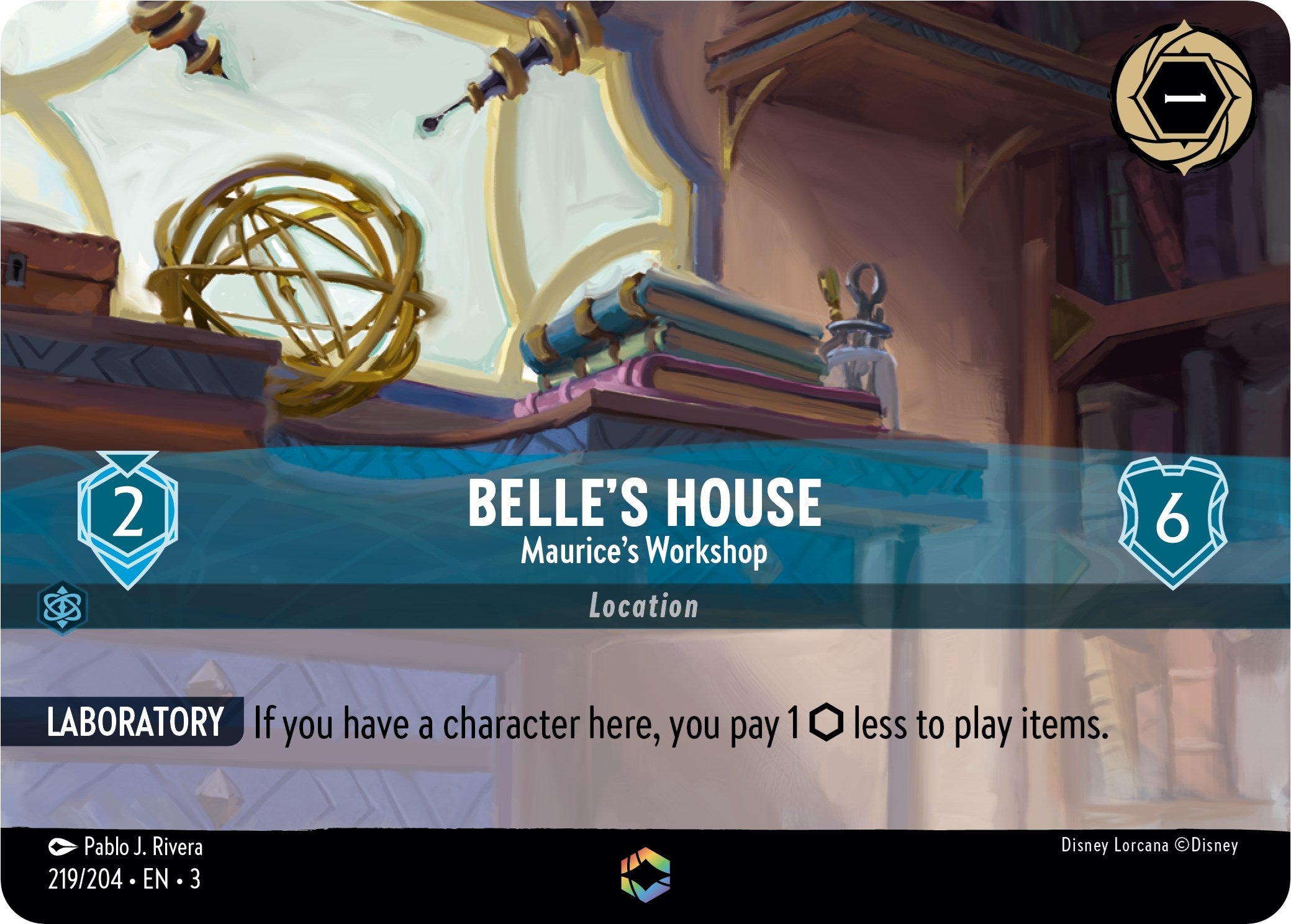Belle's House - Maurice's Workshop (Enchanted) (219/204) [Into the Inklands] | L.A. Mood Comics and Games