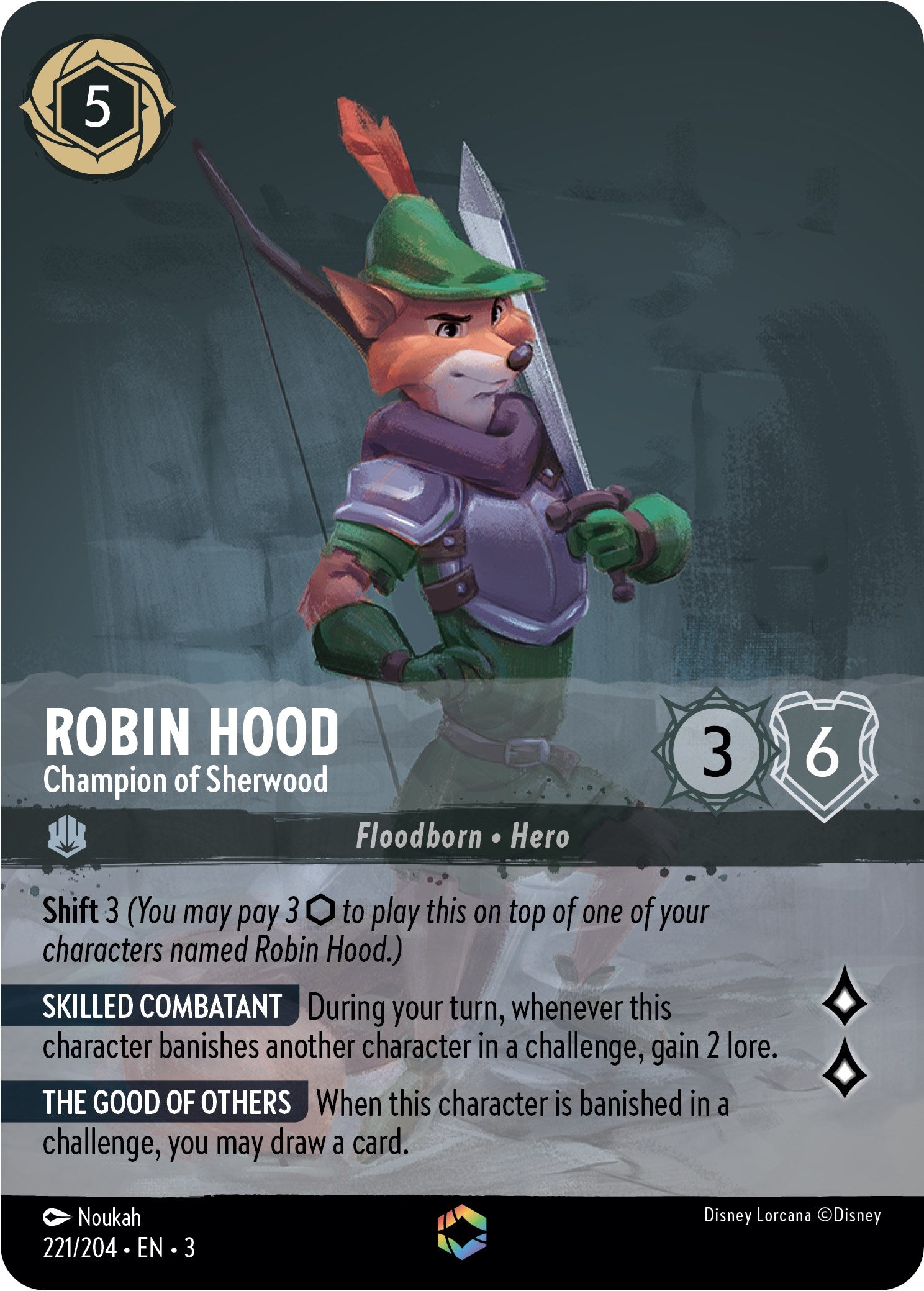 Robin Hood - Champion of Sherwood (Enchanted) (221/204) [Into the Inklands] | L.A. Mood Comics and Games