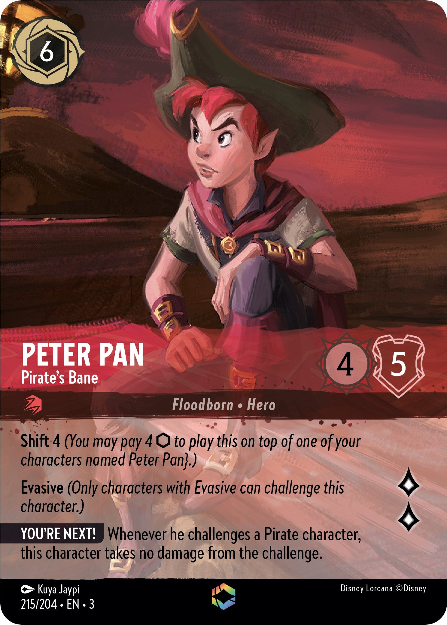 Peter Pan - Pirate's Bane (Enchanted) (215/204) [Into the Inklands] | L.A. Mood Comics and Games