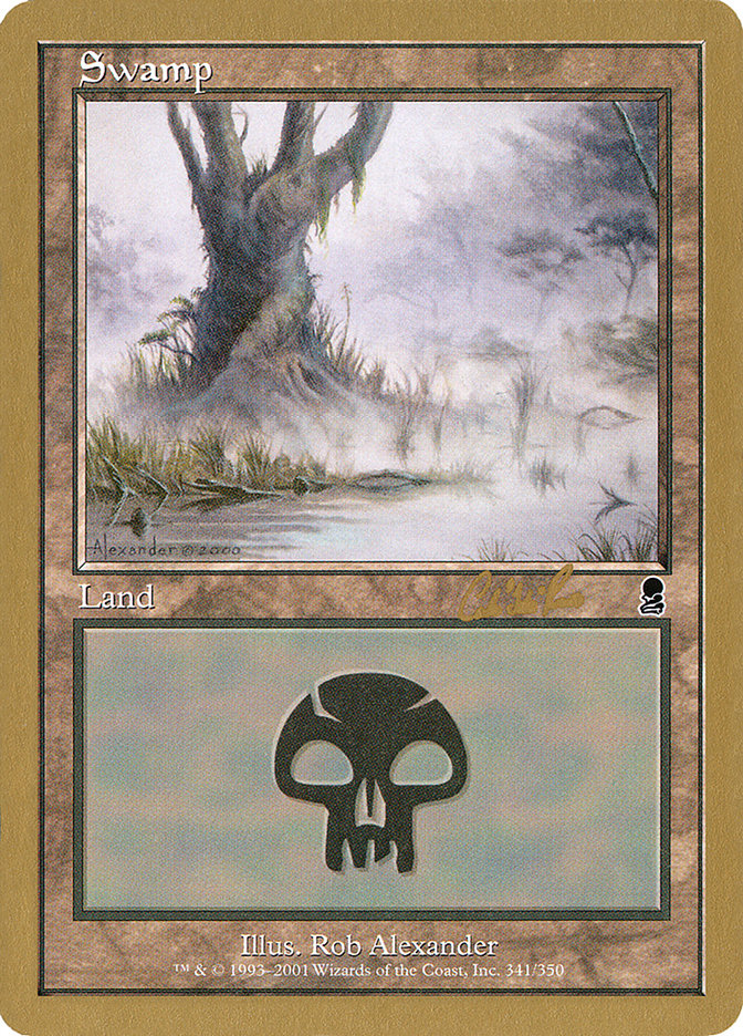 Swamp (cr341) (Carlos Romao) [World Championship Decks 2002] | L.A. Mood Comics and Games