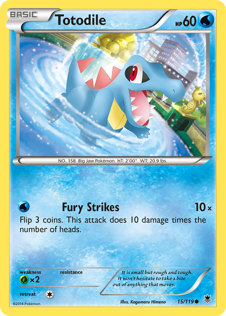 Totodile (15/119) [XY: Phantom Forces] | L.A. Mood Comics and Games