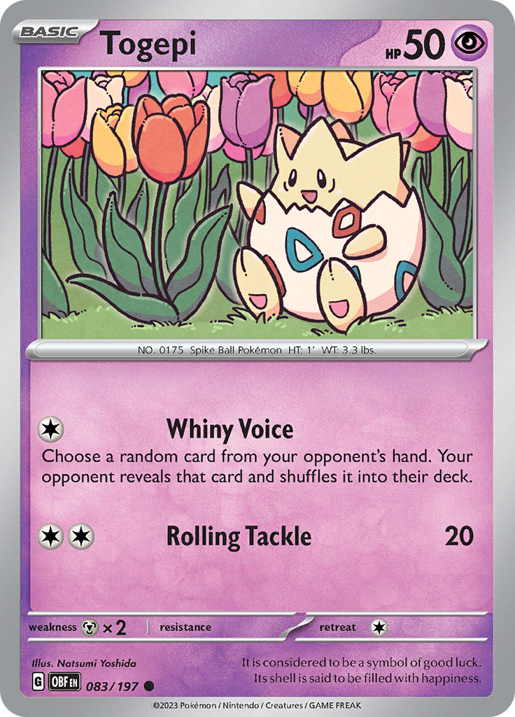 Togepi (083/197) [Scarlet & Violet: Obsidian Flames] | L.A. Mood Comics and Games