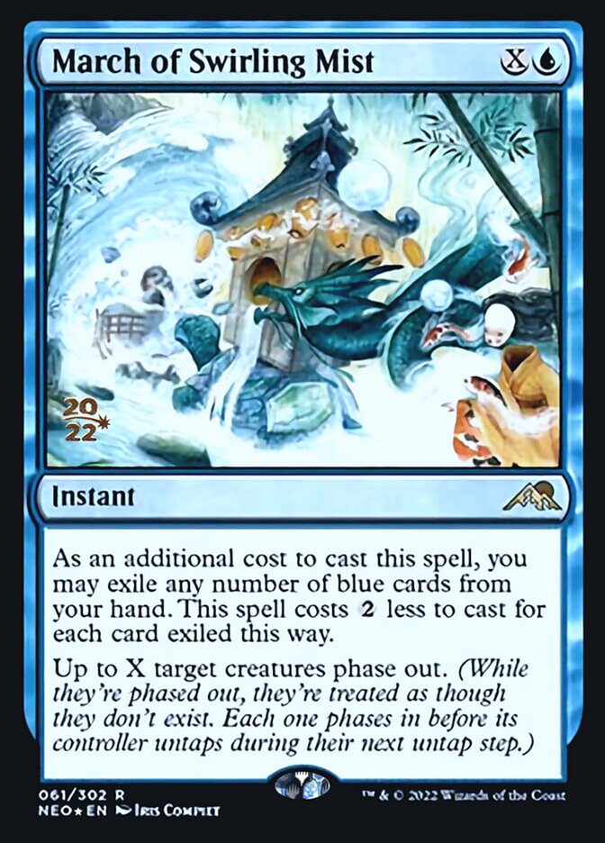 March of Swirling Mist [Kamigawa: Neon Dynasty Prerelease Promos] | L.A. Mood Comics and Games