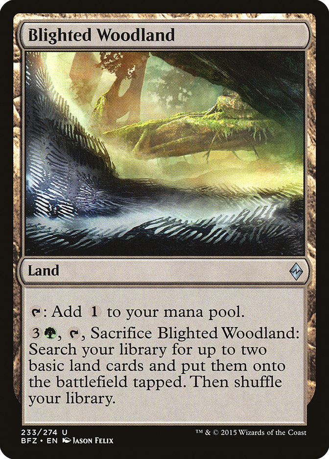 Blighted Woodland [Battle for Zendikar] | L.A. Mood Comics and Games