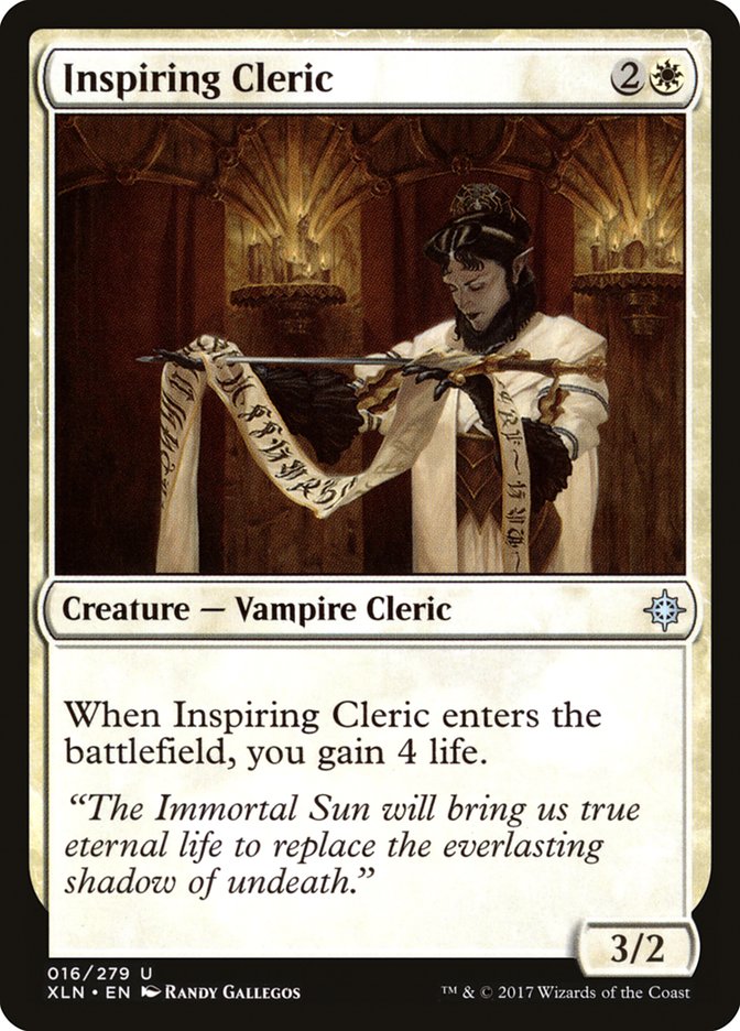 Inspiring Cleric [Ixalan] | L.A. Mood Comics and Games