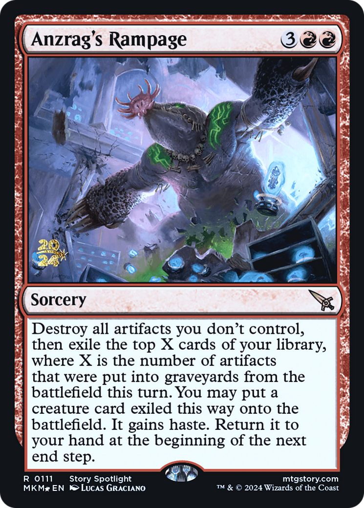 Anzrag's Rampage [Murders at Karlov Manor Prerelease Promos] | L.A. Mood Comics and Games