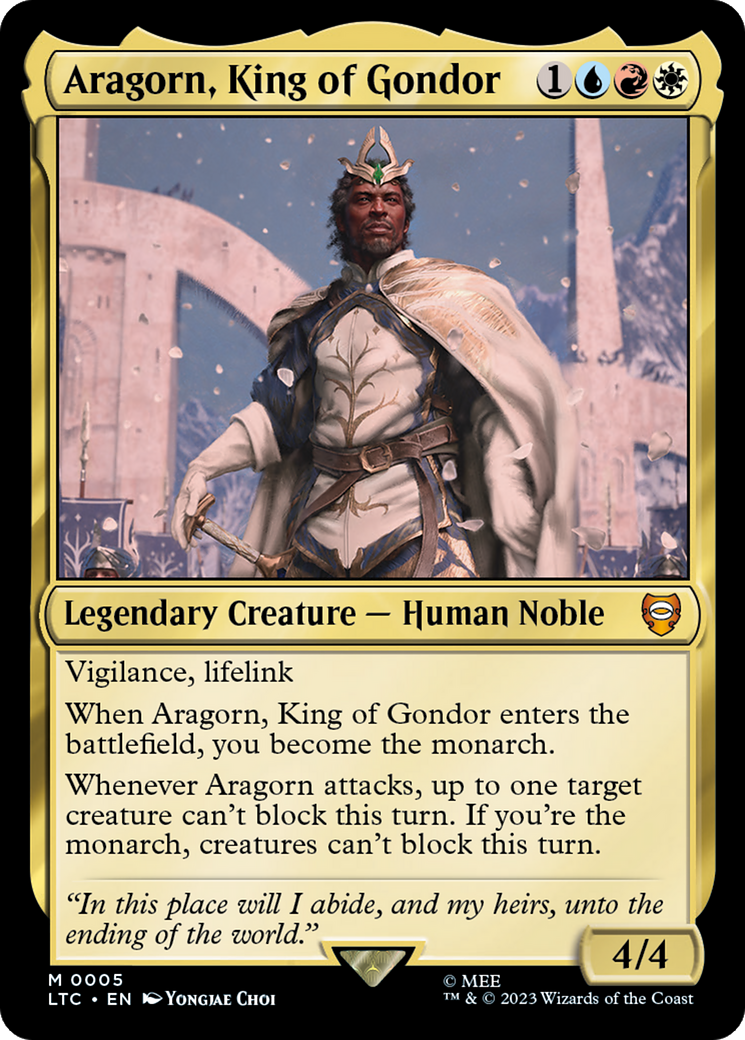 Aragorn, King of Gondor [The Lord of the Rings: Tales of Middle-Earth Commander] | L.A. Mood Comics and Games