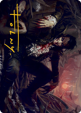 Arrogant Outlaw Art Card (Gold-Stamped Signature) [Innistrad: Midnight Hunt Art Series] | L.A. Mood Comics and Games