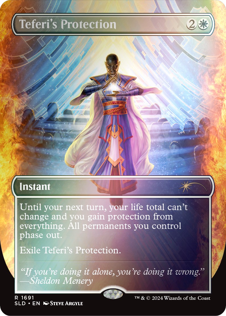 Teferi's Protection (1691) (Rainbow Foil) [Secret Lair Drop Series] | L.A. Mood Comics and Games