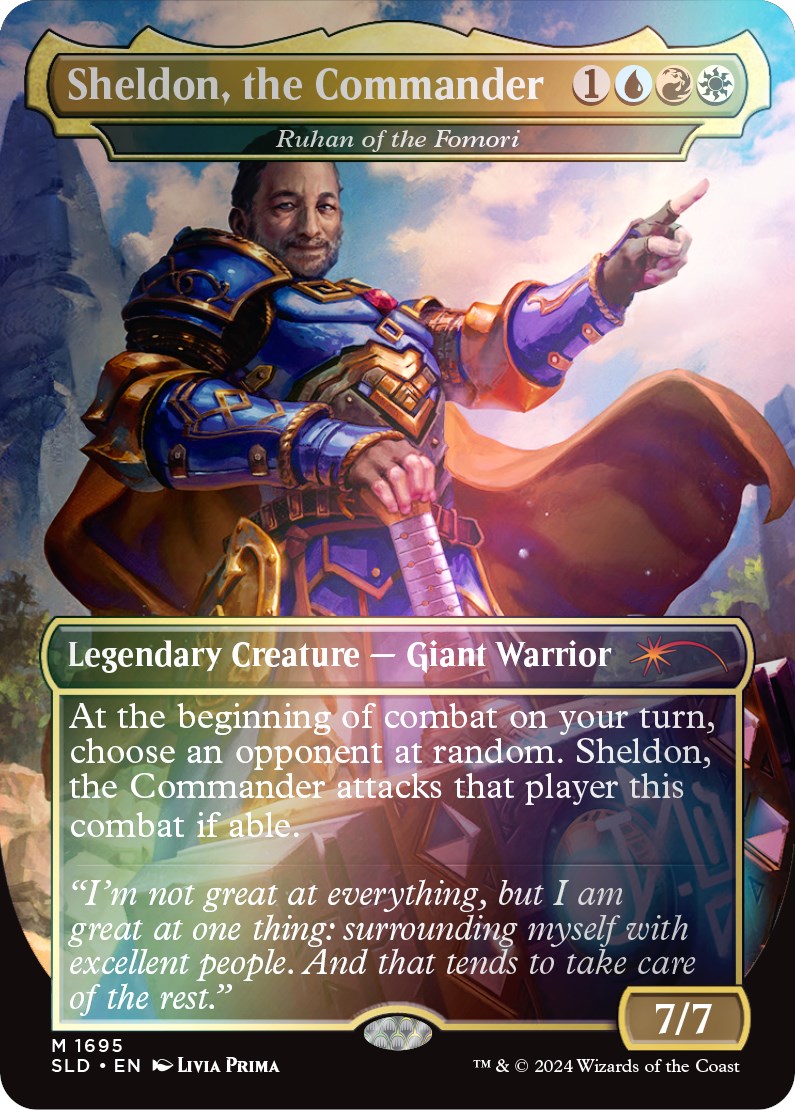 Sheldon, the Commander - Ruhan of the Fomori (Rainbow Foil) [Secret Lair Drop Series] | L.A. Mood Comics and Games