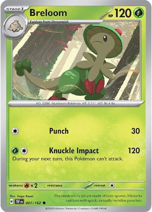 Breloom (007/162) [Scarlet & Violet: Temporal Forces] | L.A. Mood Comics and Games