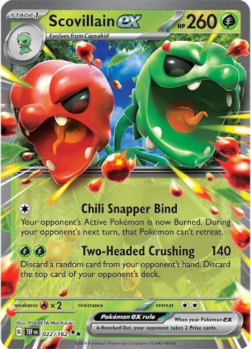 Scovillain ex (022/162) [Scarlet & Violet: Temporal Forces] | L.A. Mood Comics and Games