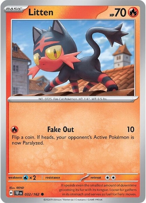 Litten (032/162) [Scarlet & Violet: Temporal Forces] | L.A. Mood Comics and Games