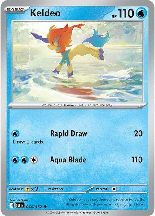 Keldeo (044/162) [Scarlet & Violet: Temporal Forces] | L.A. Mood Comics and Games