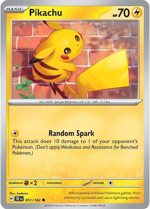 Pikachu (051/162) [Scarlet & Violet: Temporal Forces] | L.A. Mood Comics and Games
