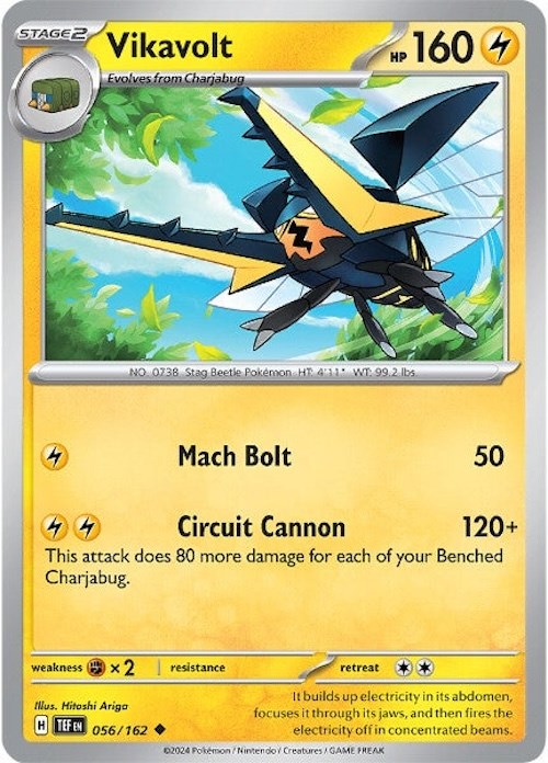 Vikavolt (056/162) [Scarlet & Violet: Temporal Forces] | L.A. Mood Comics and Games