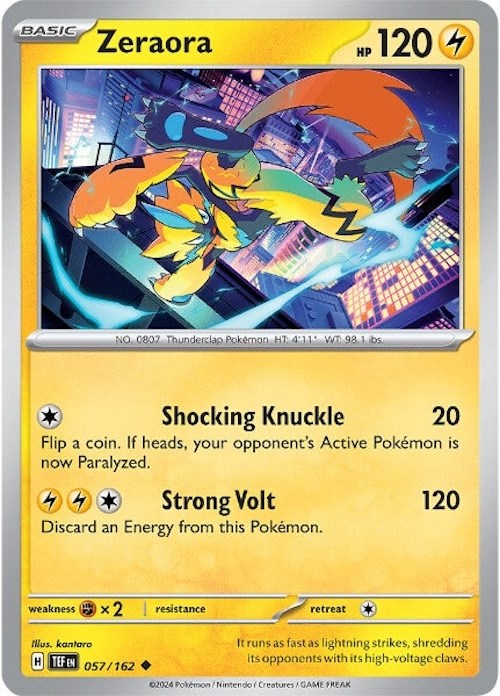Zeraora (057/162) [Scarlet & Violet: Temporal Forces] | L.A. Mood Comics and Games