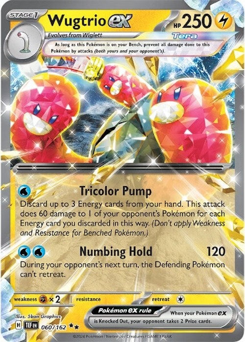 Wugtrio ex (060/162) [Scarlet & Violet: Temporal Forces] | L.A. Mood Comics and Games