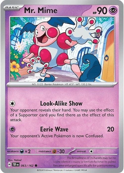 Mr. Mime (063/162) [Scarlet & Violet: Temporal Forces] | L.A. Mood Comics and Games