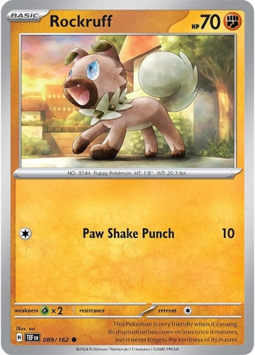 Rockruff (089/162) [Scarlet & Violet: Temporal Forces] | L.A. Mood Comics and Games