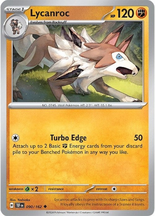 Lycanroc (090/162) [Scarlet & Violet: Temporal Forces] | L.A. Mood Comics and Games
