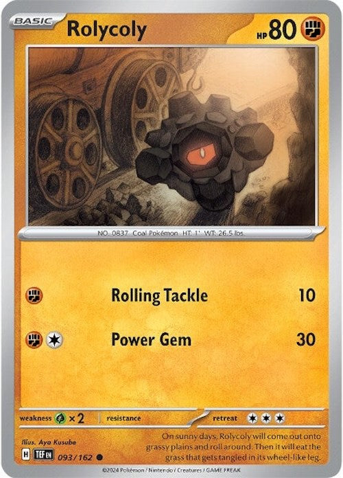 Rolycoly (093/162) [Scarlet & Violet: Temporal Forces] | L.A. Mood Comics and Games