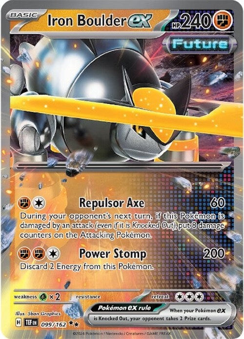 Iron Boulder ex (099/162) [Scarlet & Violet: Temporal Forces] | L.A. Mood Comics and Games