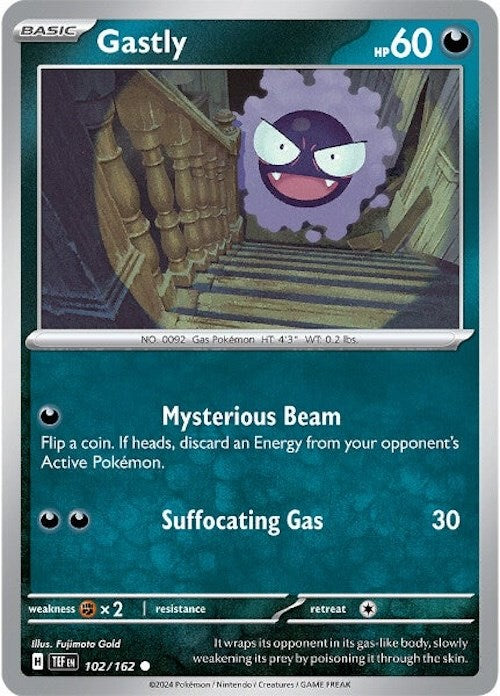 Gastly (102/162) [Scarlet & Violet: Temporal Forces] | L.A. Mood Comics and Games