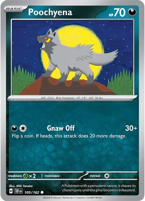 Poochyena (105/162) [Scarlet & Violet: Temporal Forces] | L.A. Mood Comics and Games