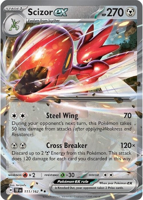 Scizor ex (111/162) [Scarlet & Violet: Temporal Forces] | L.A. Mood Comics and Games