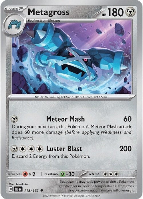 Metagross (115/162) [Scarlet & Violet: Temporal Forces] | L.A. Mood Comics and Games
