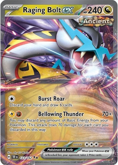 Raging Bolt ex (123/162) [Scarlet & Violet: Temporal Forces] | L.A. Mood Comics and Games