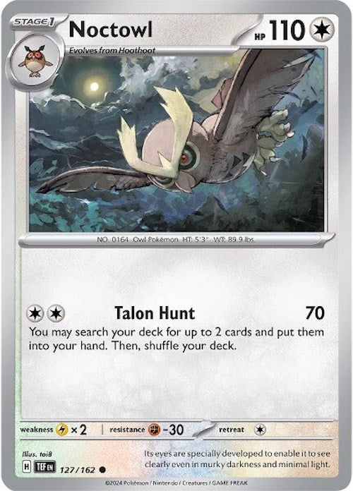 Noctowl (127/162) [Scarlet & Violet: Temporal Forces] | L.A. Mood Comics and Games